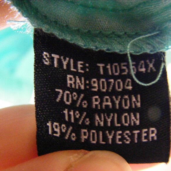 Ladies Size 1X Blue-green Coat Jacket Windbreaker by Unear - Picture 7 of 11